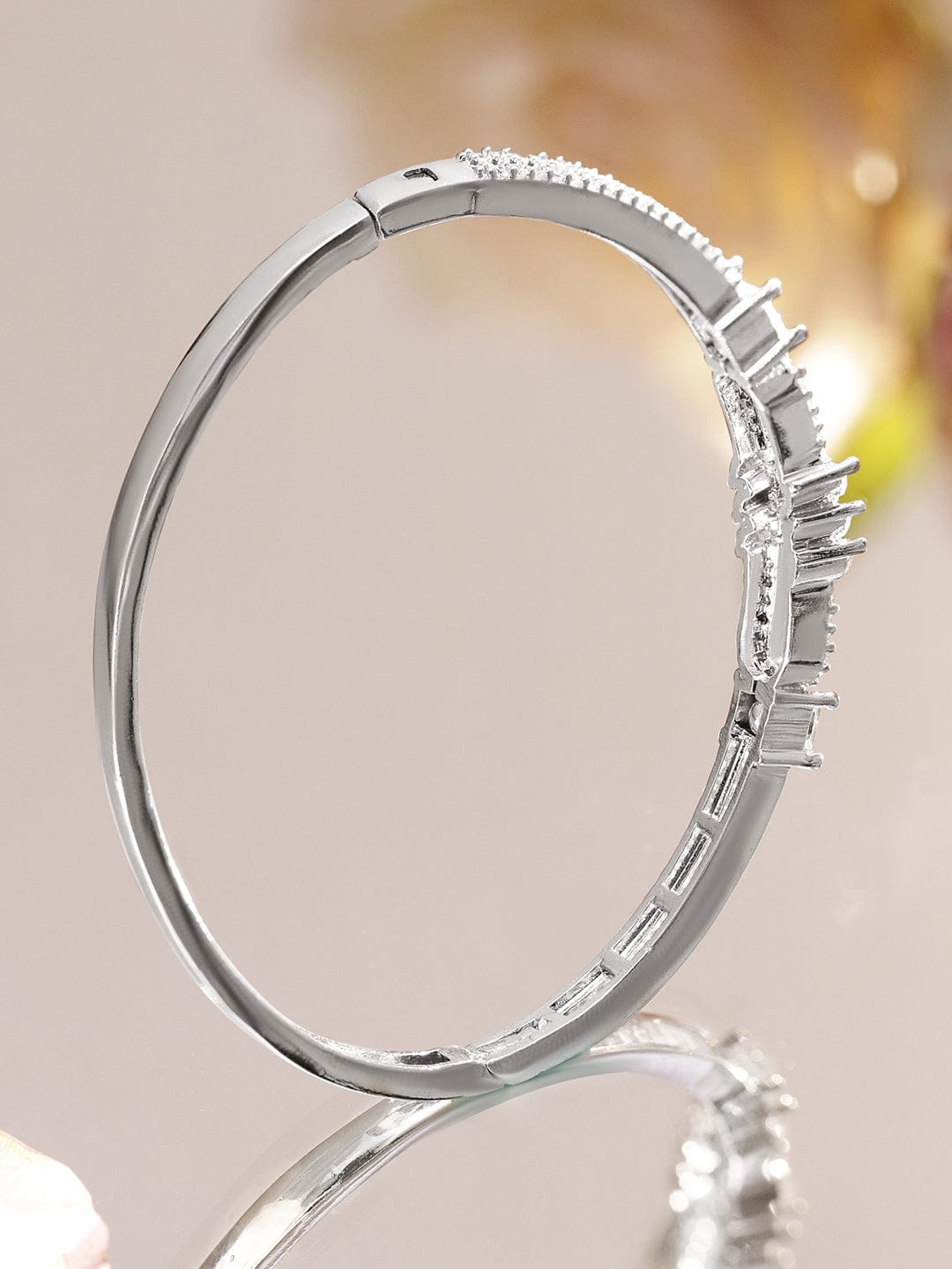 Silver American Diamond Zirconia Bracelet フリーサイズ