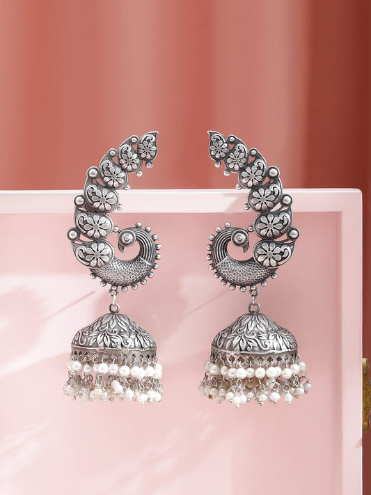Divya Mor with Pearl Cuff Jhumka フリーサイズ