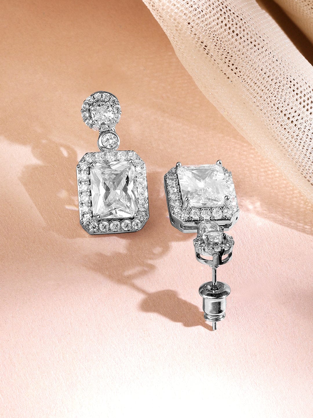 American Diamond Zirconia Cubic Pendant Set フリーサイズ