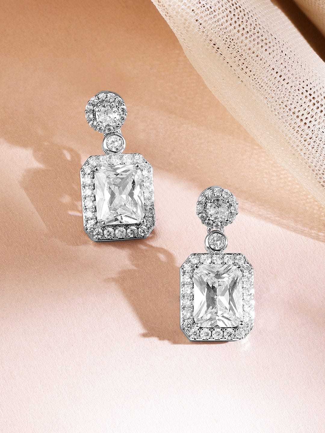 American Diamond Zirconia Cubic Pendant Set フリーサイズ