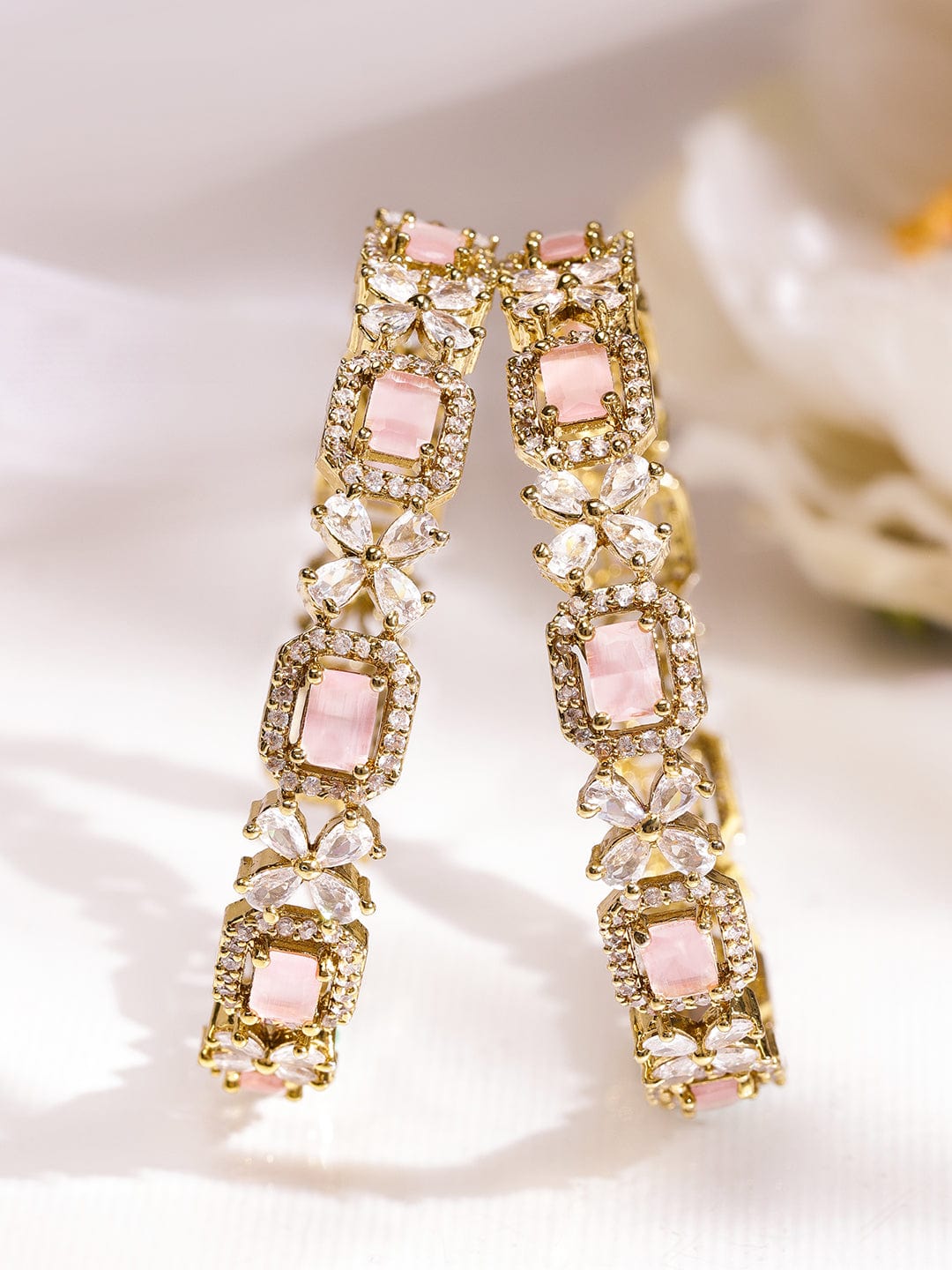 Pink Hues Floral Bangle 2.8 - Large