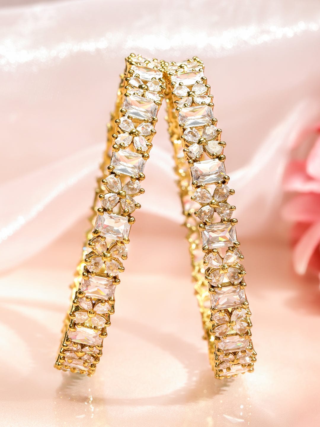 Regal Aura American Diamond Bangles 2.6 - Medium