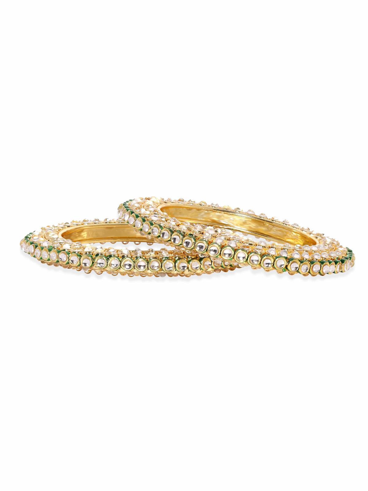 Kundan Aura Bangle Set 2.8 - Large