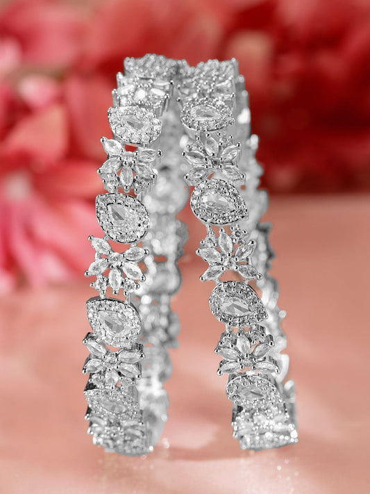 American Diamond Zirconia Studded Sleek Band 2.8 - Large