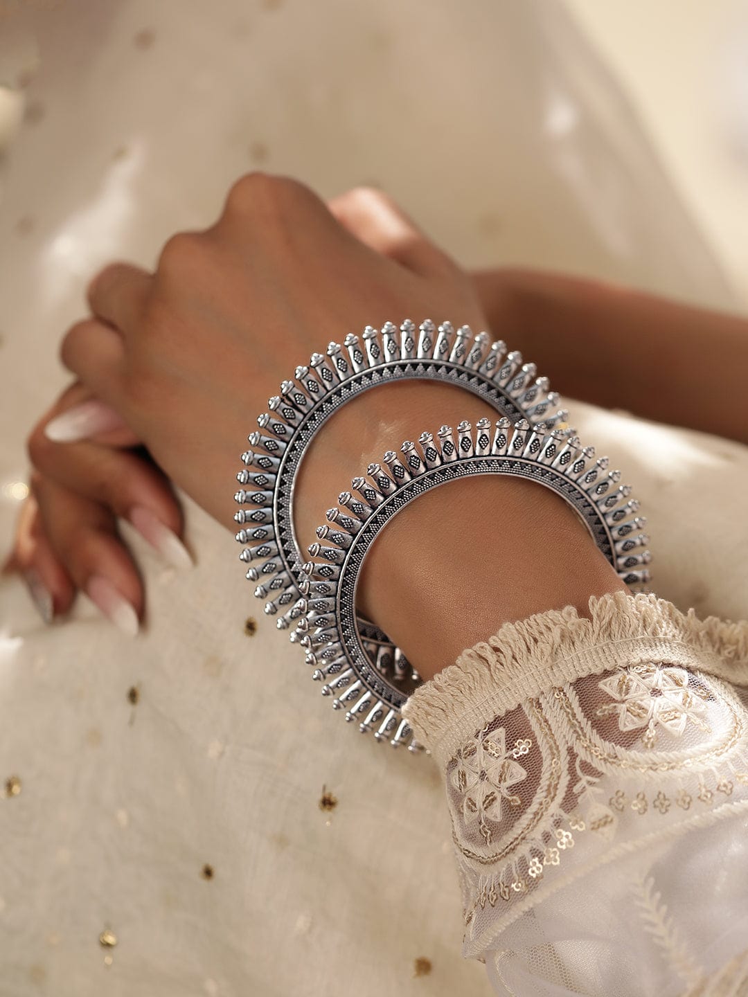 Pair of Oxidised Bangles 2.4 - Small