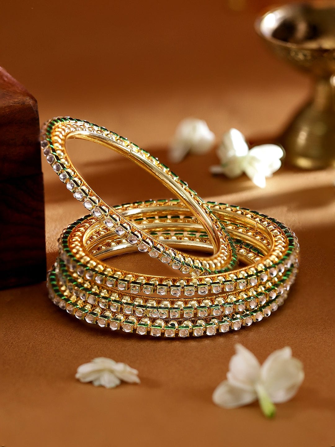 Minimal Tales of Kundan Bangles 2.4 - Small
