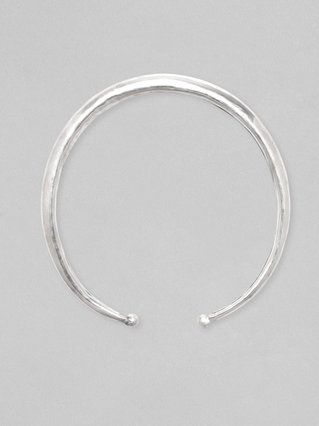 Enchanting Bold Simplicity Oxidised Choker Silver