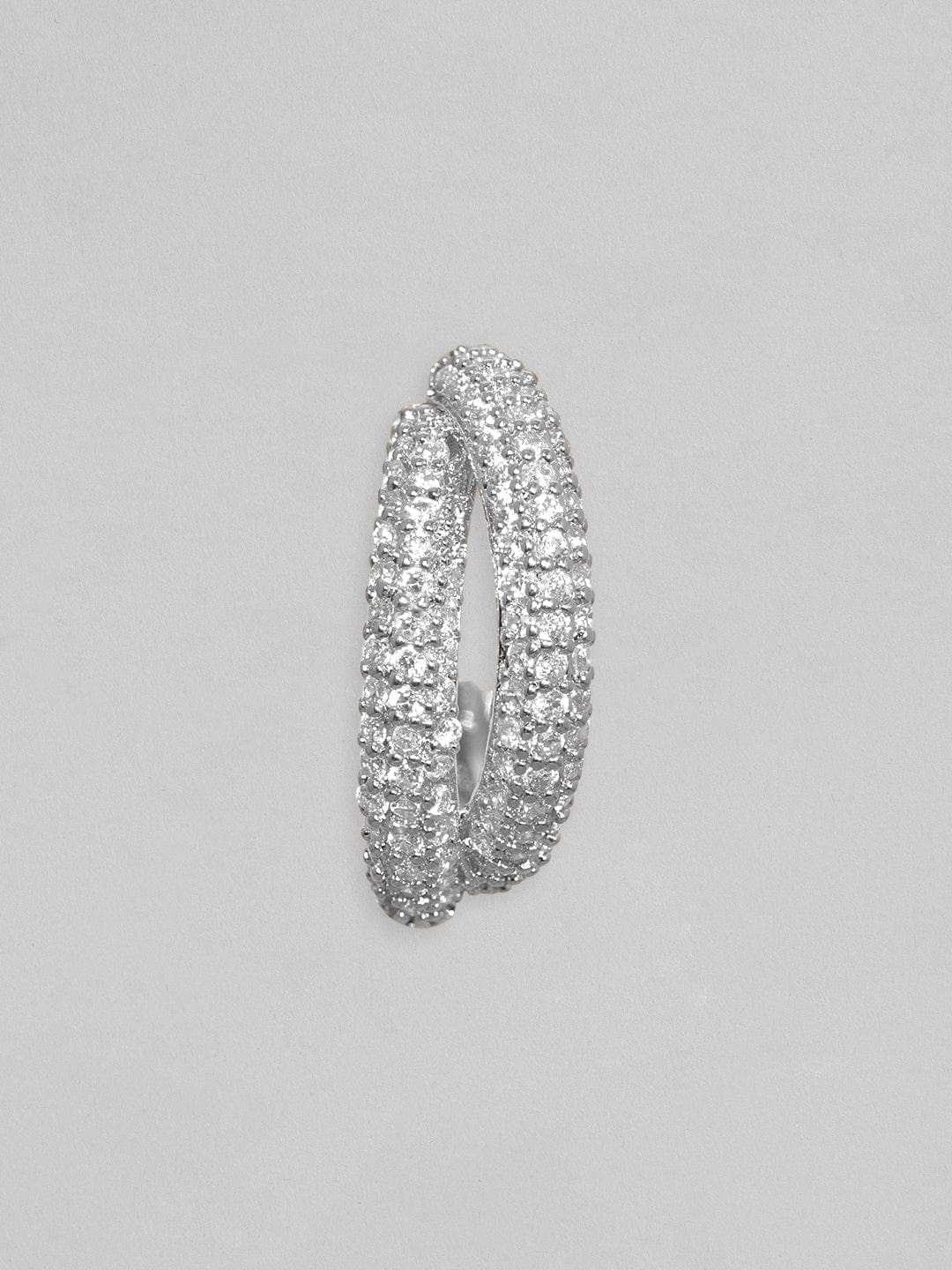 【Rubans】 Everyday Sparkle Minimal Hoop Earrings｜エブリデイ スパークル ミニマル キュービックジルコニア フープイヤリング