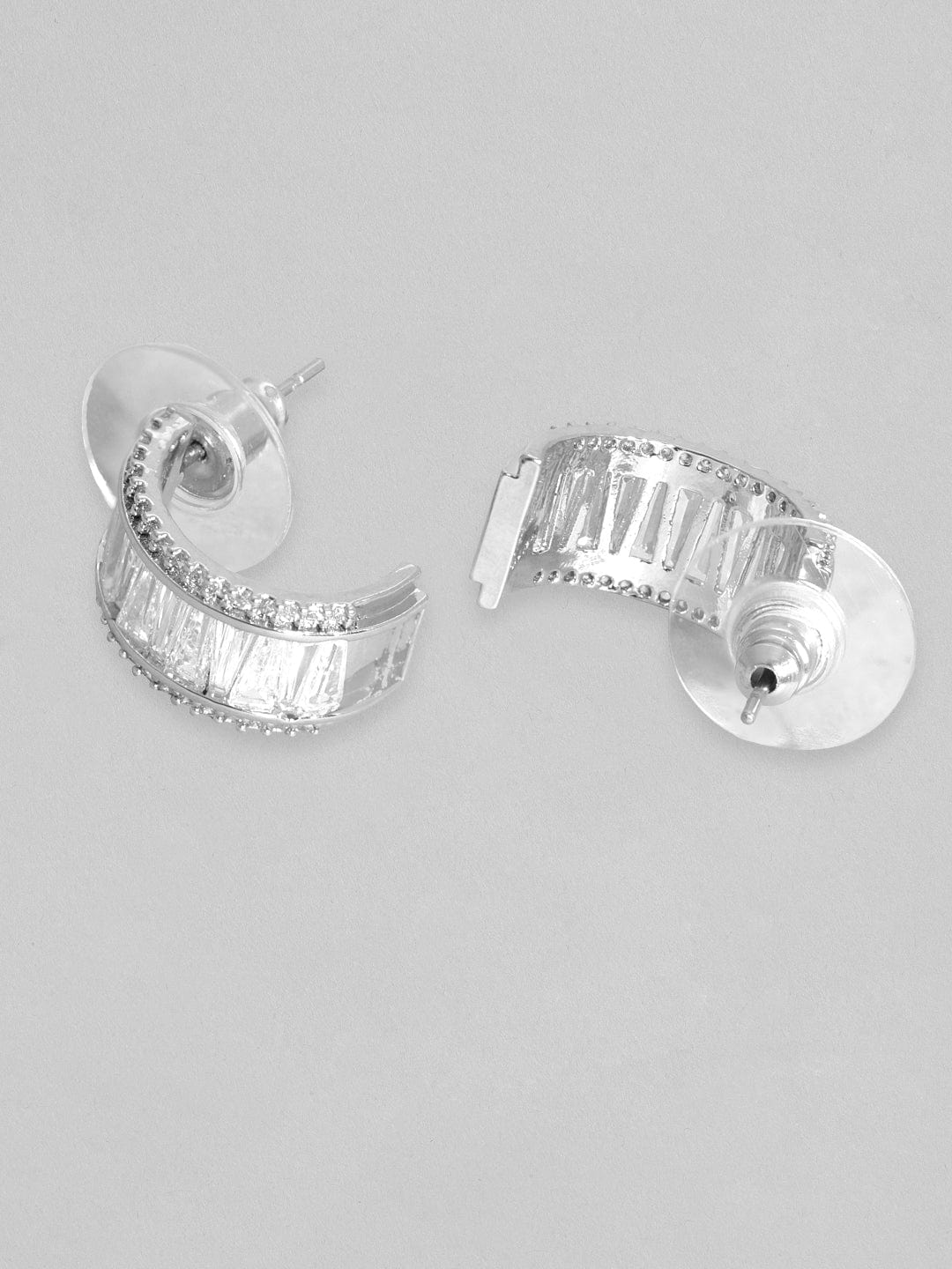 Rubans Silver-Plated Circular Hoop Earrings Silver