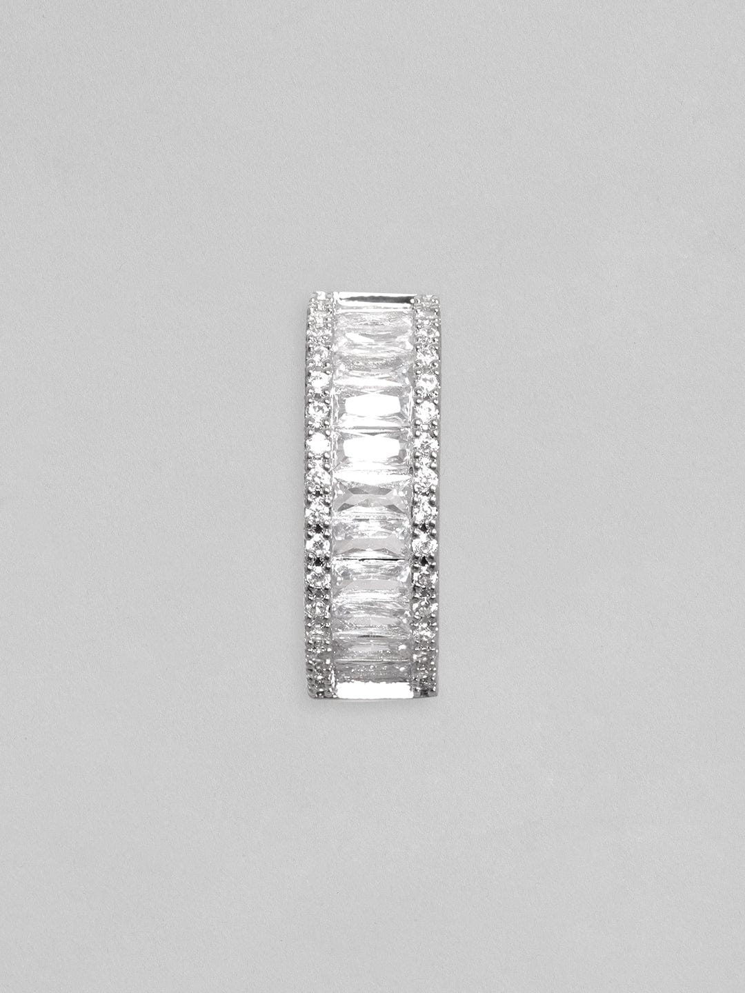 Rubans Silver-Plated Circular Hoop Earrings Silver