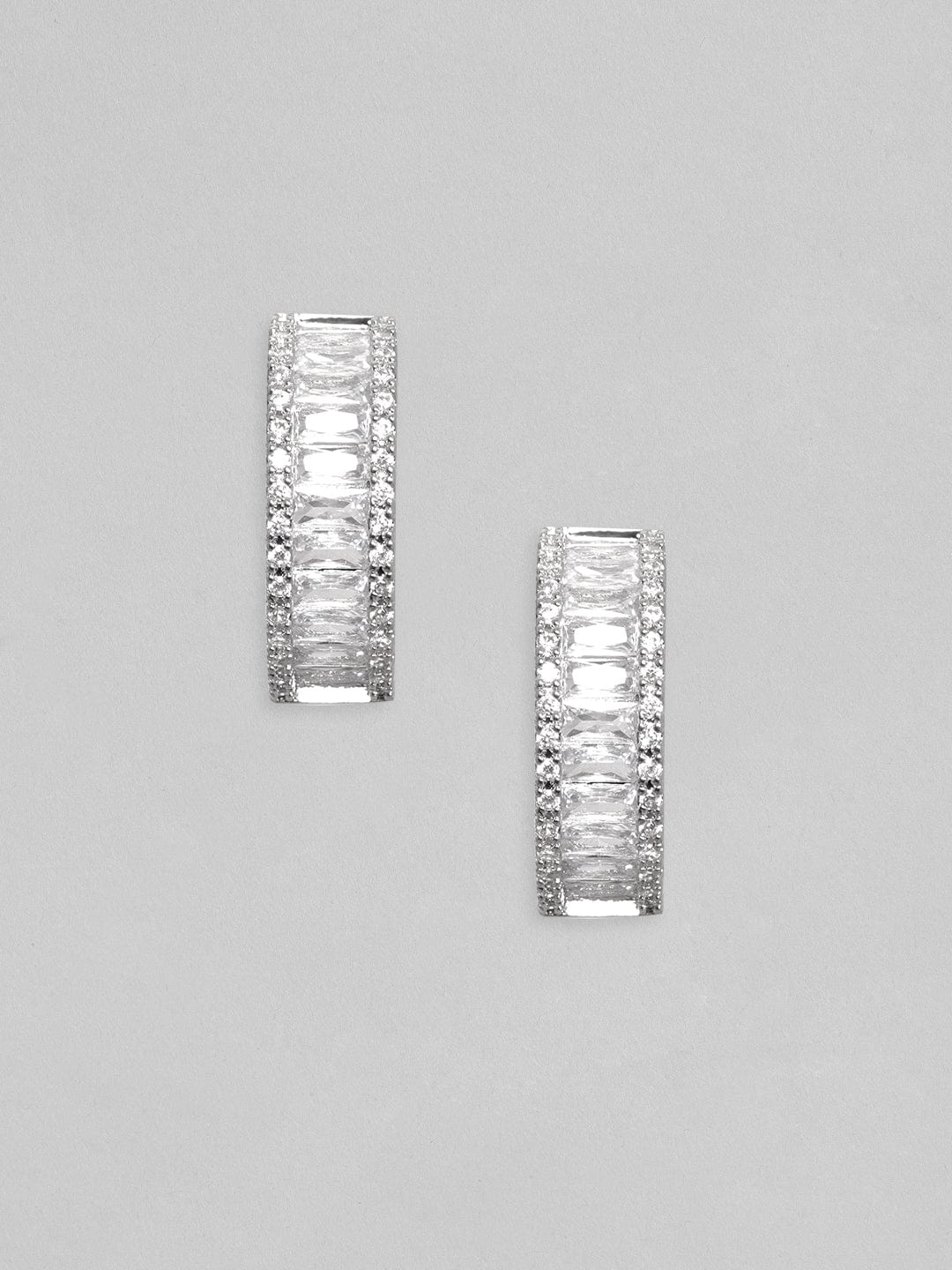 Rubans Silver-Plated Circular Hoop Earrings Silver