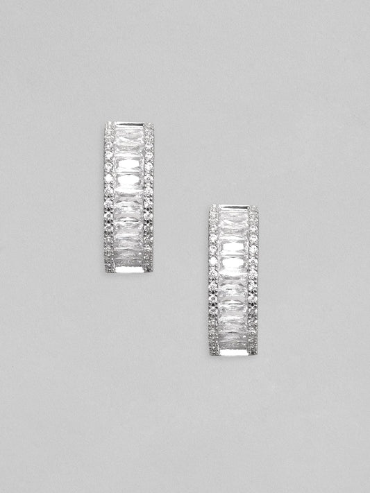 Rubans Silver-Plated Circular Hoop Earrings Silver