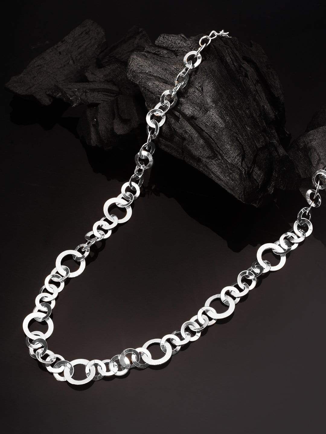 【Rubans】 Silver Plated Interlinked Necklace｜シルバーメッキ インターリンク ネックレス