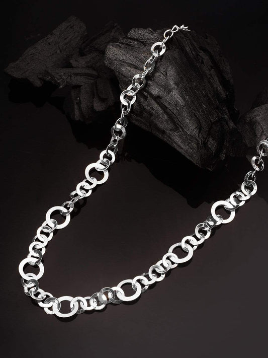 【Rubans】 Silver Plated Interlinked Necklace｜シルバーメッキ インターリンク ネックレス
