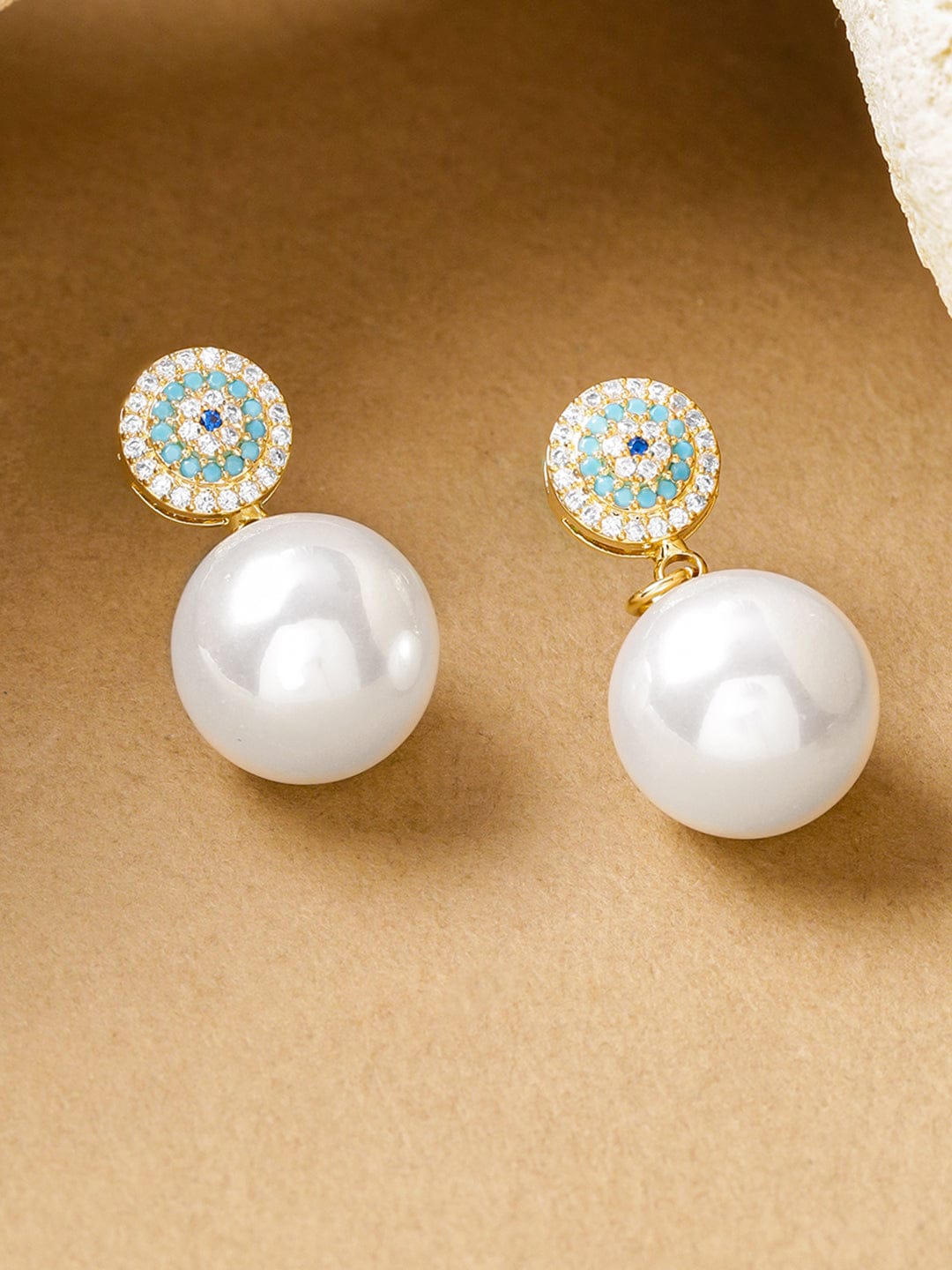 Blue Pearl Drop Earrings フリーサイズ