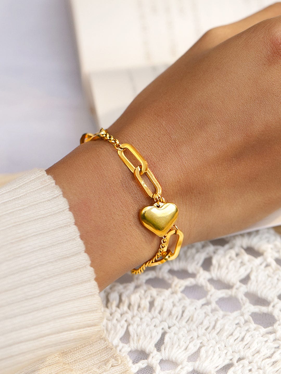 Everlove Gold Heart Bracelet Gold