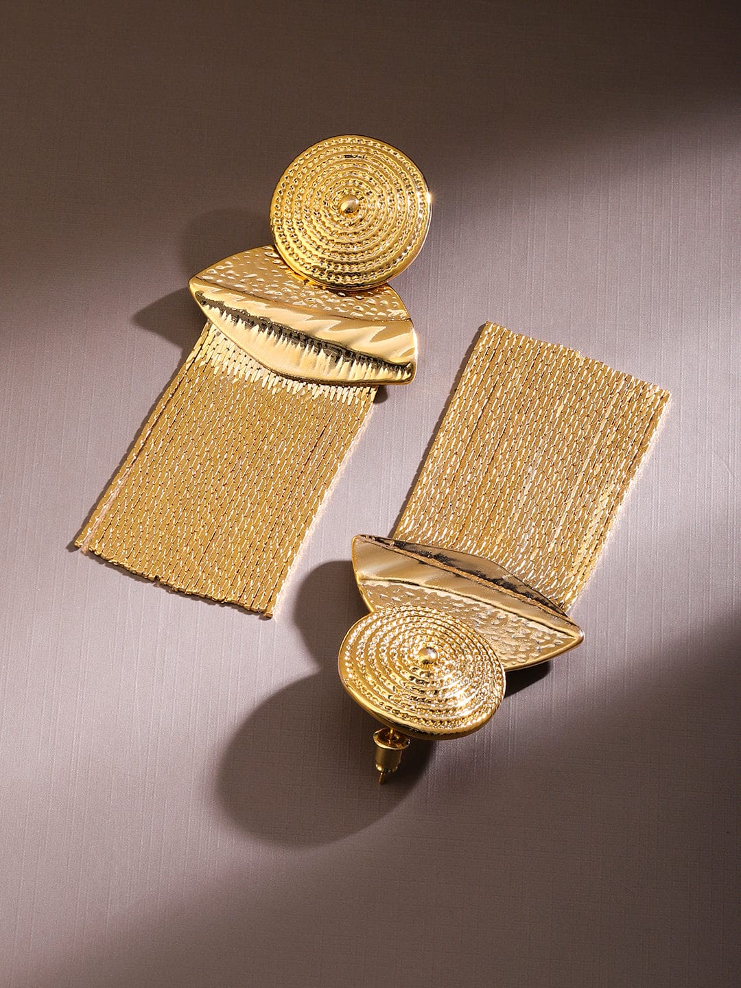 Runway Ready Statenent Earrings Gold