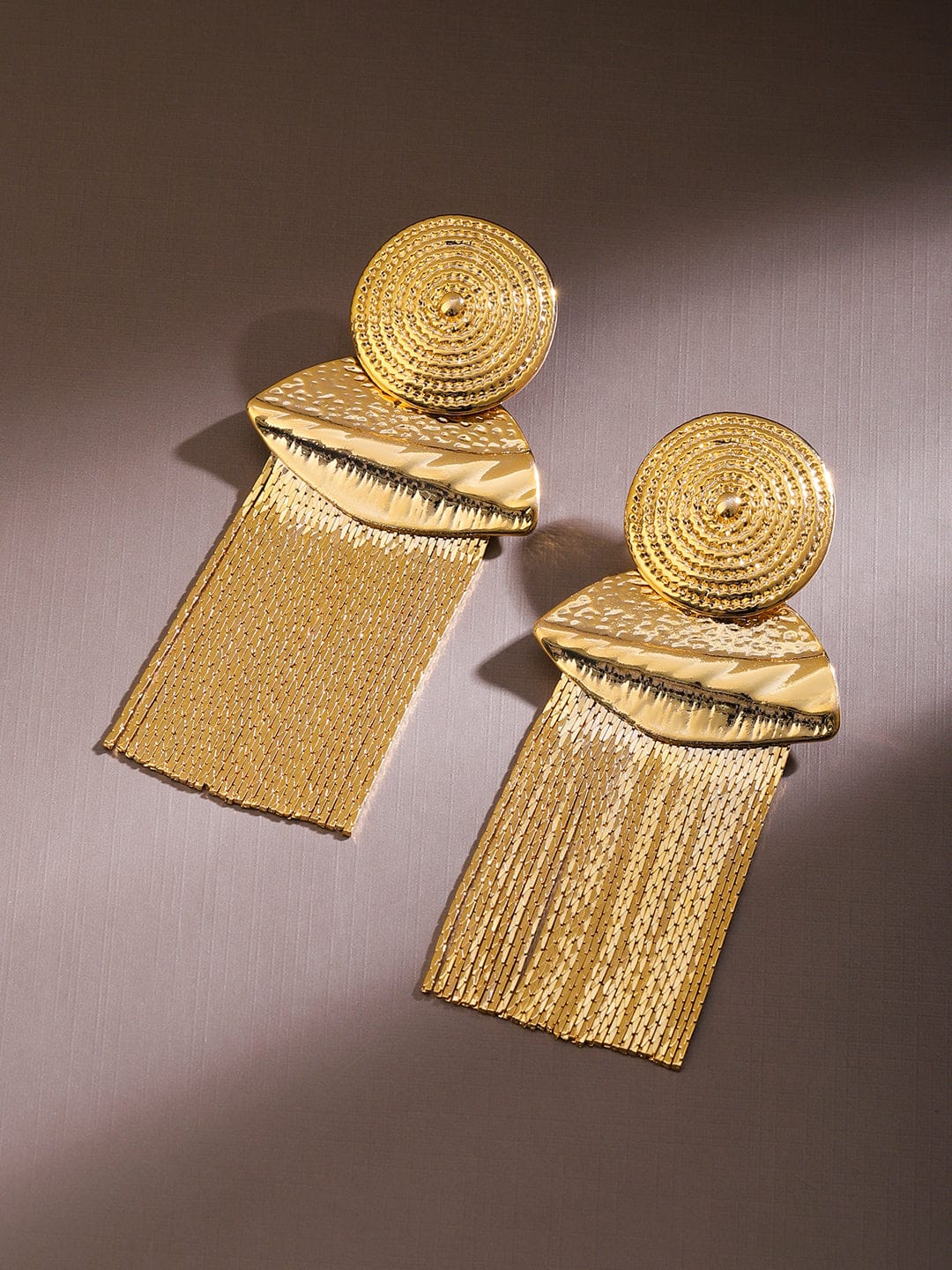 Runway Ready Statenent Earrings Gold