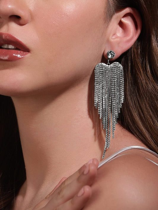 【Rubans】 Lustrous Flow Multistrand American Diamond Zirconia Earrings｜ラストラスフロー マルチストランド アメリカンダイヤモンド ジルコニア イヤリング