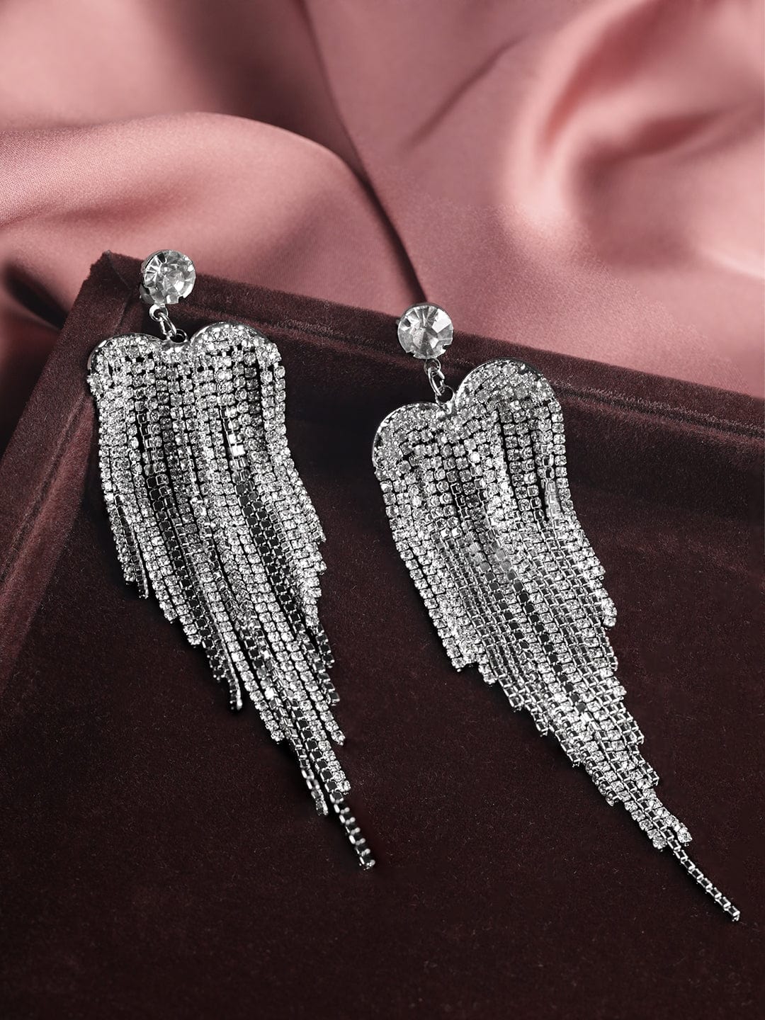 【Rubans】 Lustrous Flow Multistrand American Diamond Zirconia Earrings｜ラストラスフロー マルチストランド アメリカンダイヤモンド ジルコニア イヤリング
