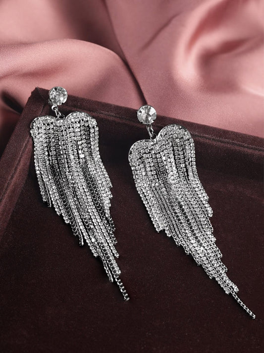 【Rubans】 Lustrous Flow Multistrand American Diamond Zirconia Earrings｜ラストラスフロー マルチストランド アメリカンダイヤモンド ジルコニア イヤリング