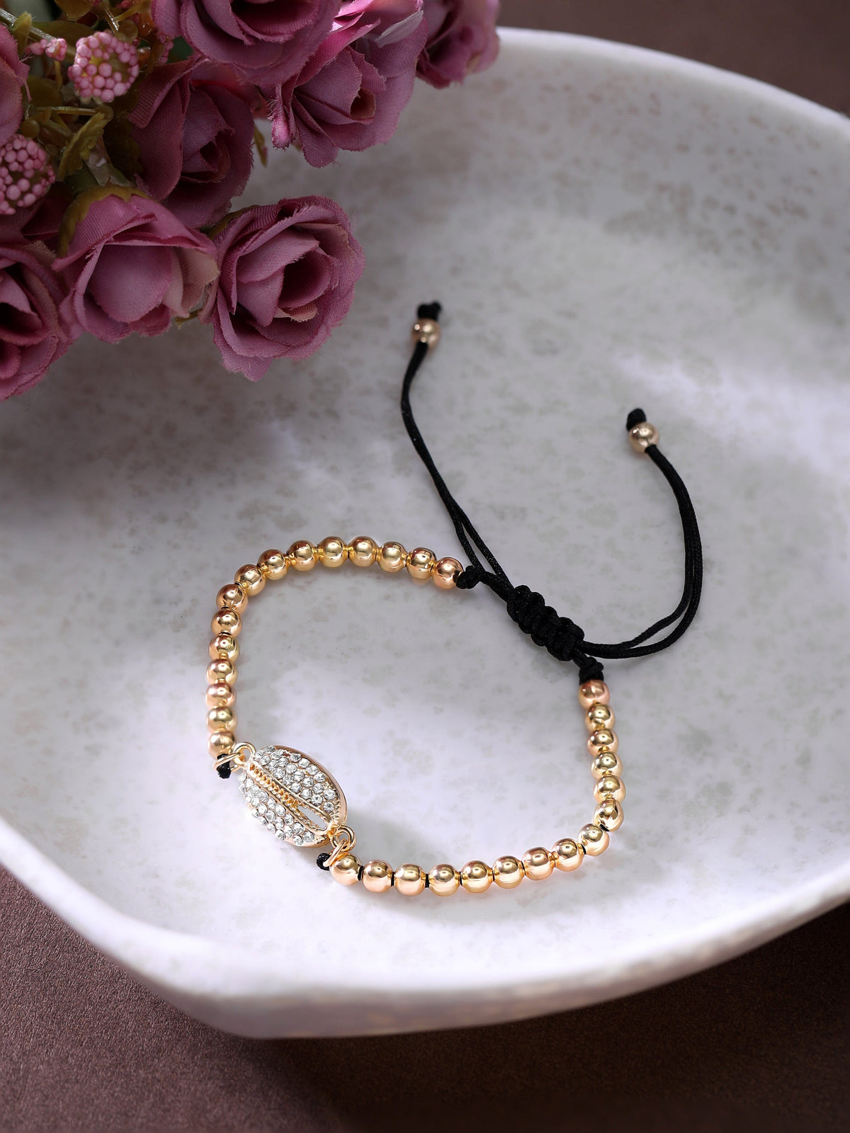 【Rubans】 Voguish Gold Plated Bead Bracelet｜ヴォーギッシュ ゴールドメッキ ビーズ ブレスレット