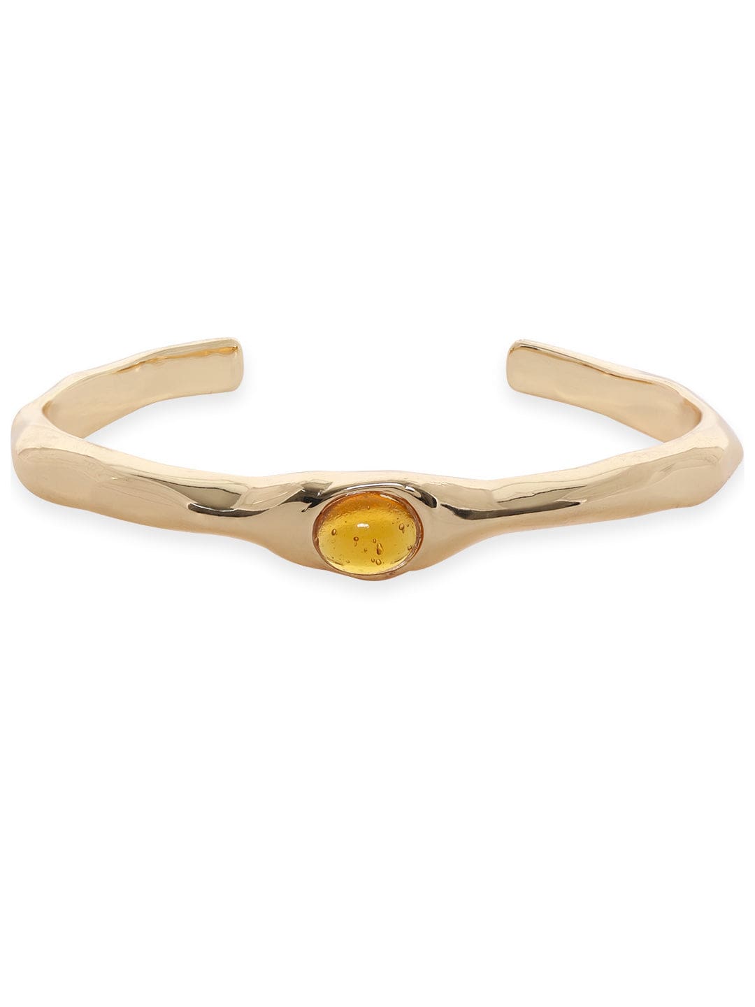 【Rubans】 Voguish Gold-Toned Brass Gold-Plated Cuff Bracelet｜ヴォーギッシュ ゴールドトーン ブラス カフブレスレット