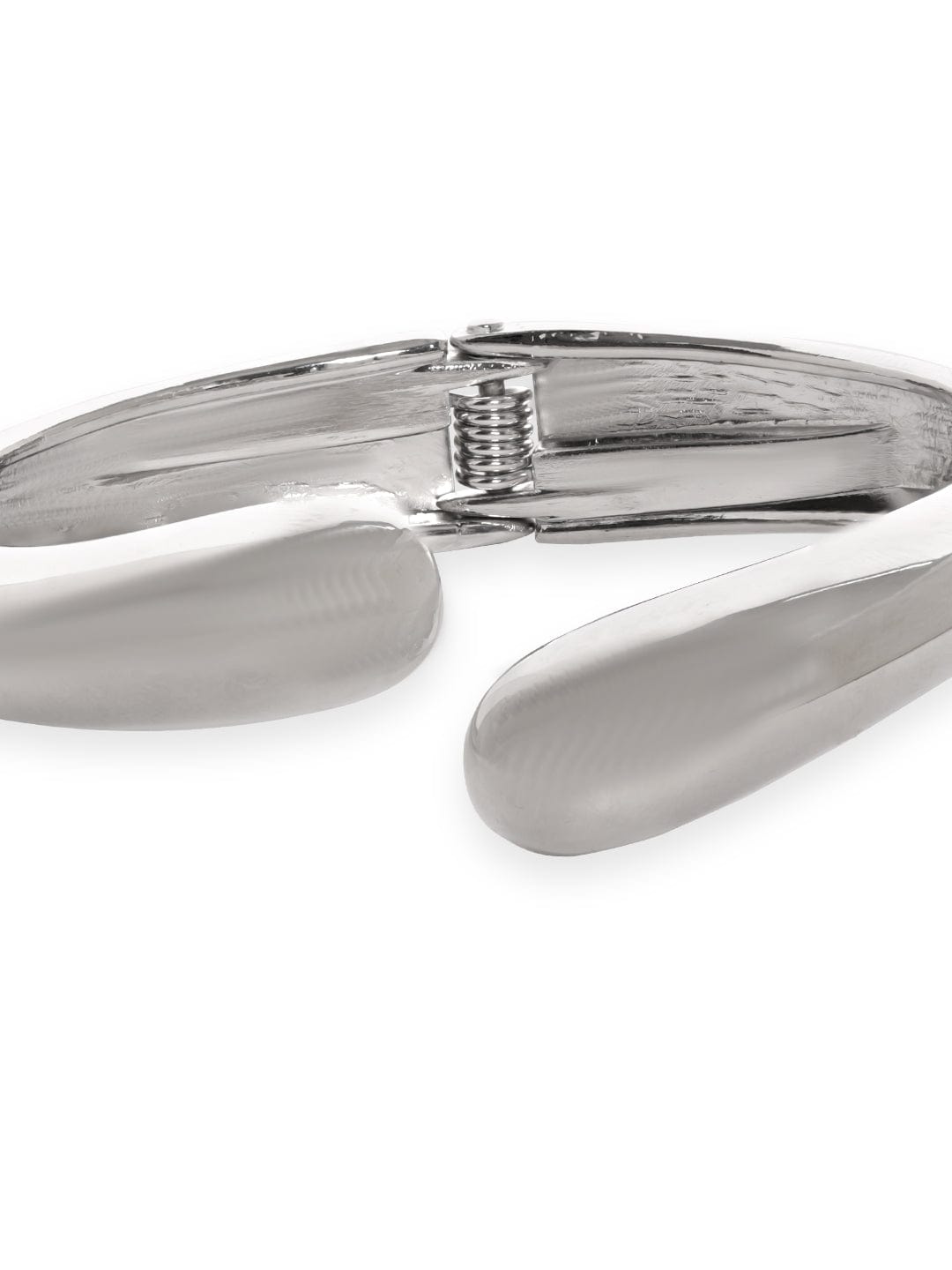 Rubans Vogusih Rhodium Plated Contemporary Bracelet Silver