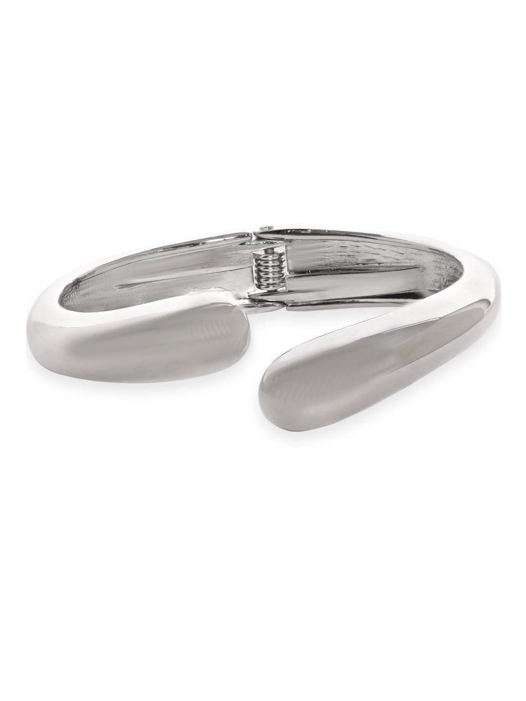 Rubans Vogusih Rhodium Plated Contemporary Bracelet Silver