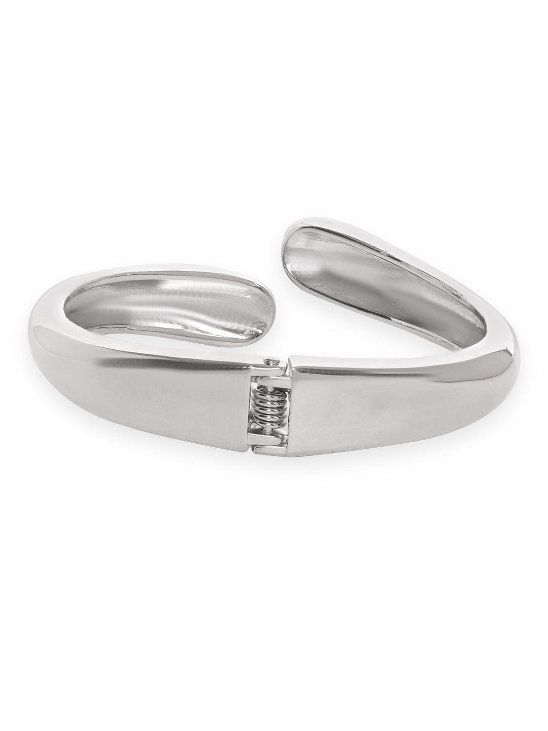 Rubans Vogusih Rhodium Plated Contemporary Bracelet Silver