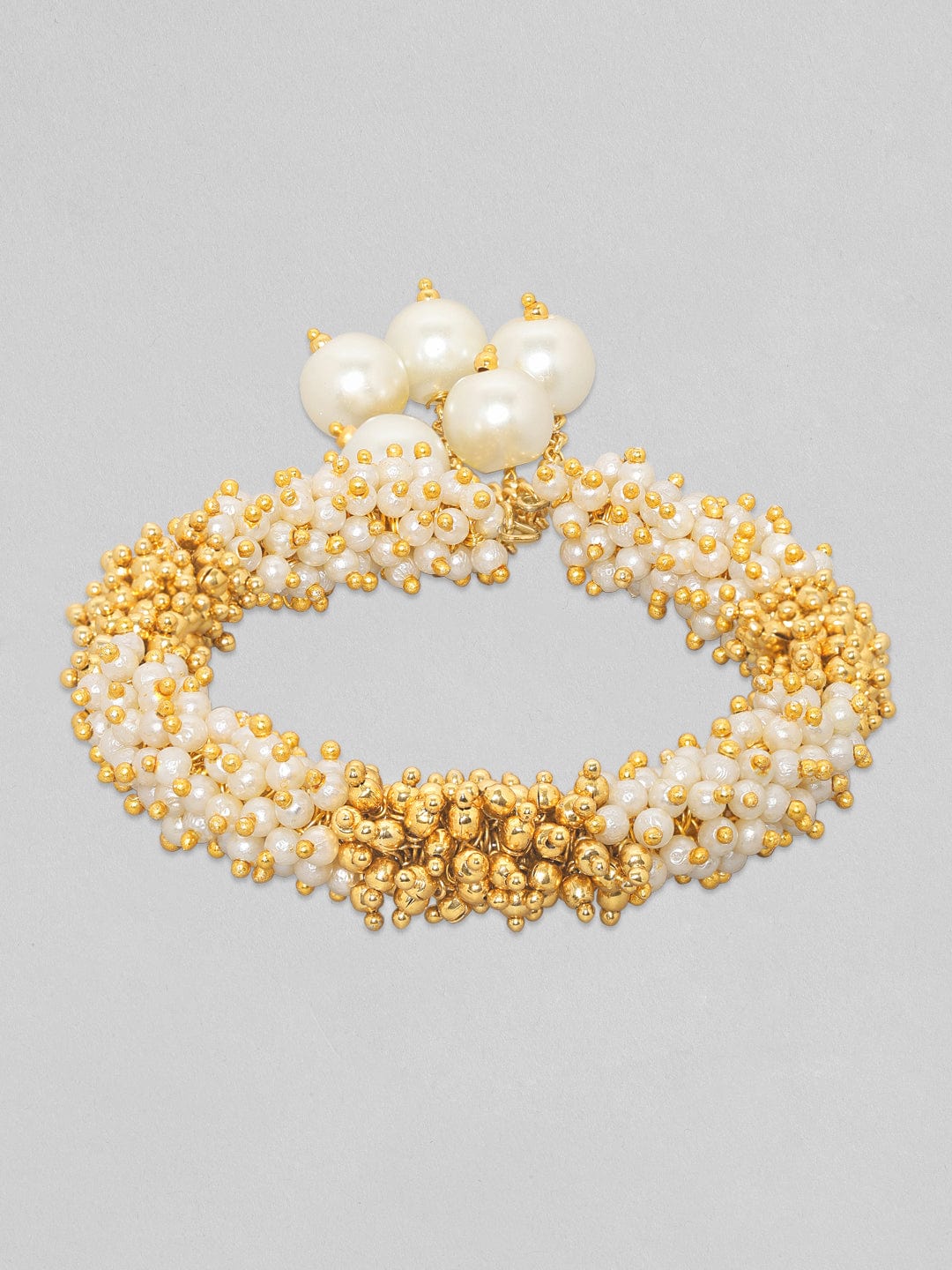 Rubans Women Gold-Plated Kada Bracelet Gold