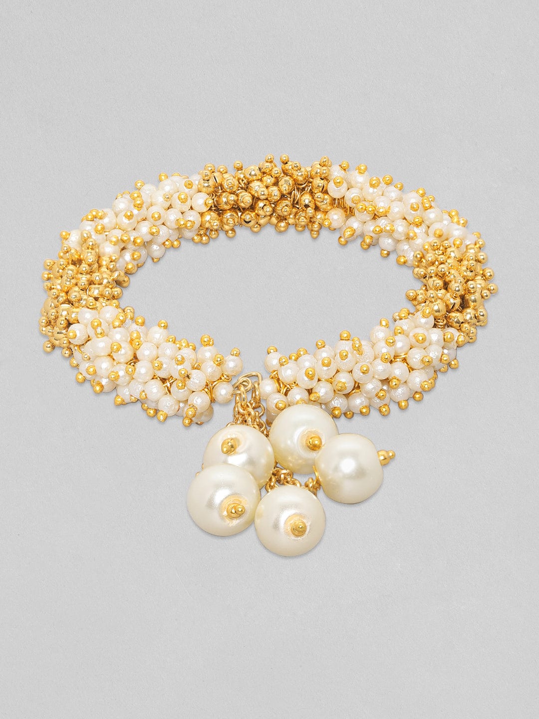 Rubans Women Gold-Plated Kada Bracelet Gold
