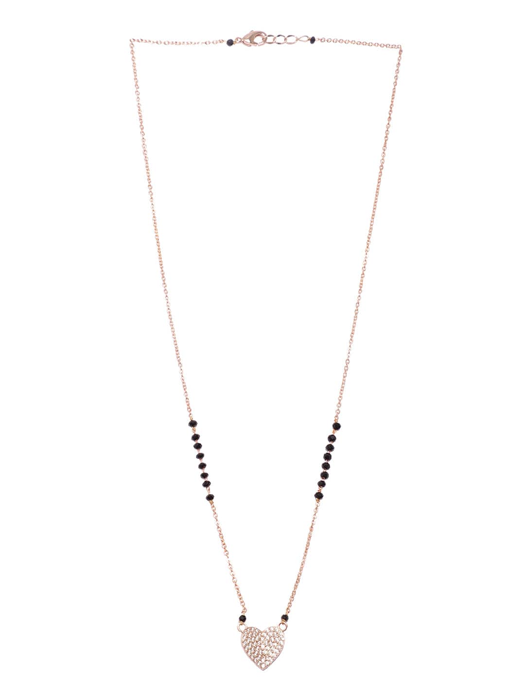 Forever Thing AD Studded Mangalsutra Rose Gold