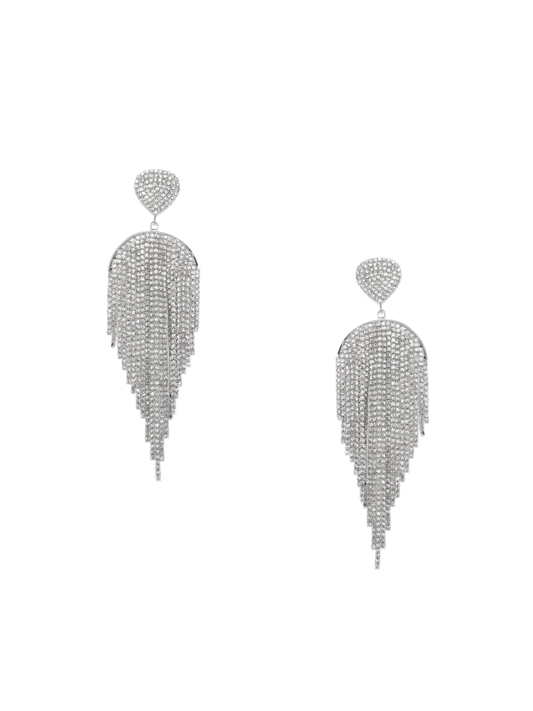 Runway Glam Crystal Multistrands Earrings フリーサイズ