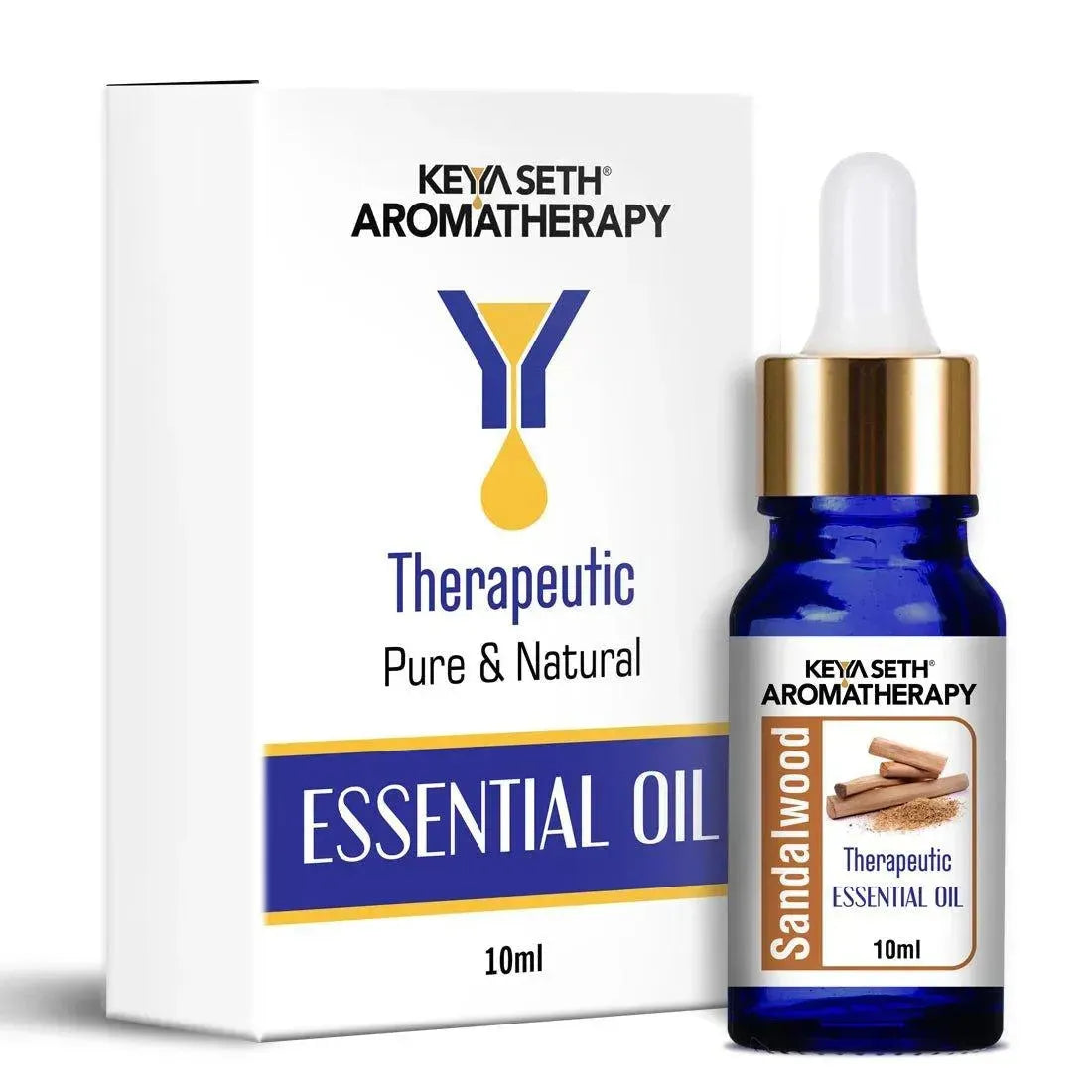 Sandalwood Essential Oil, Therapeutic Pure & Natural, Mysore Sandal, Antiseptic, Ageing Skin, Relaxing 10ml 10ml