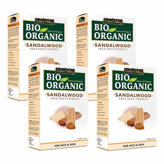 Bio Organic Sandalwood Face Pack Powder - Pack of 4 (800gm) 800g