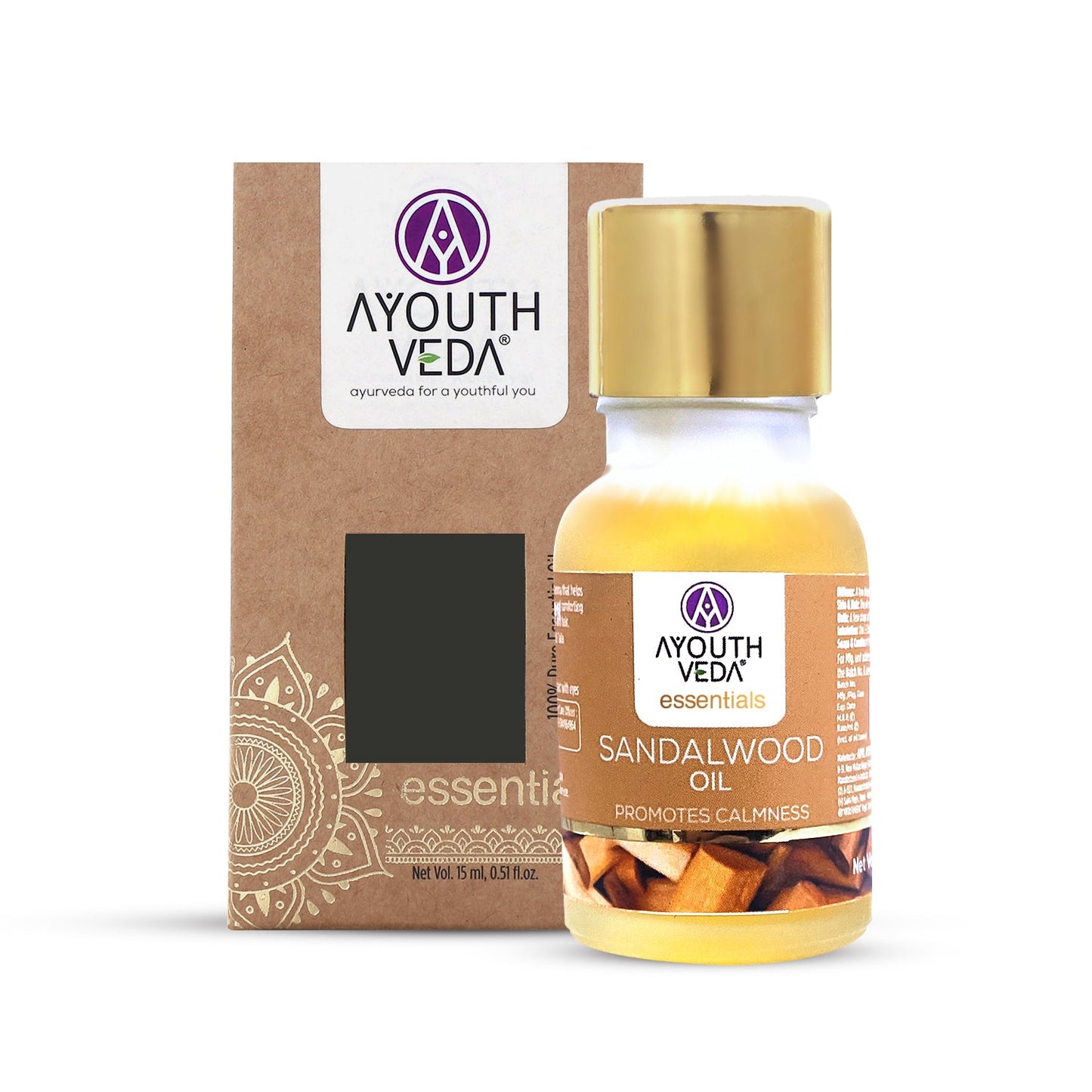 100% Pure Sandalwood Essential Oil | Therapeutic-Grade Calming Aroma | Promotes Relaxation, Mental Clarity & Inner Peace | Ideal for Diffusion & Aromatherapy | 15 ml 15ml
