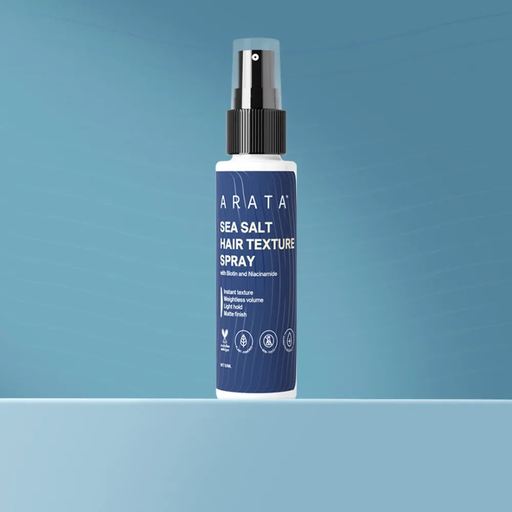 【Arata】 Sea Salt Hair Texture Spray- 50 ml (Travel Size)｜シーソルト ヘアテクスチャースプレー トラベルサイズ｜50 ml