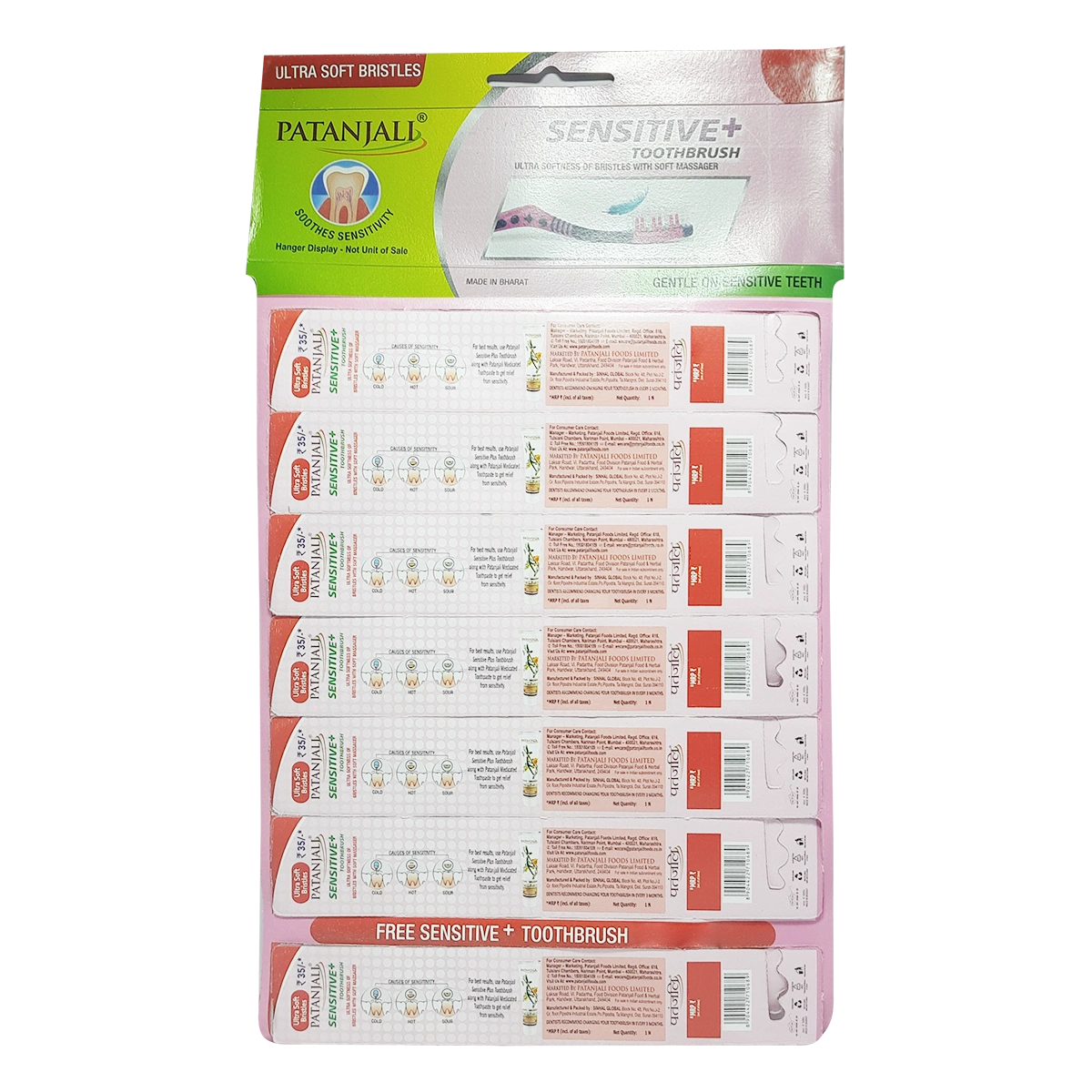 Patanjali Toothbrush Sensitive Plus (Hanger)