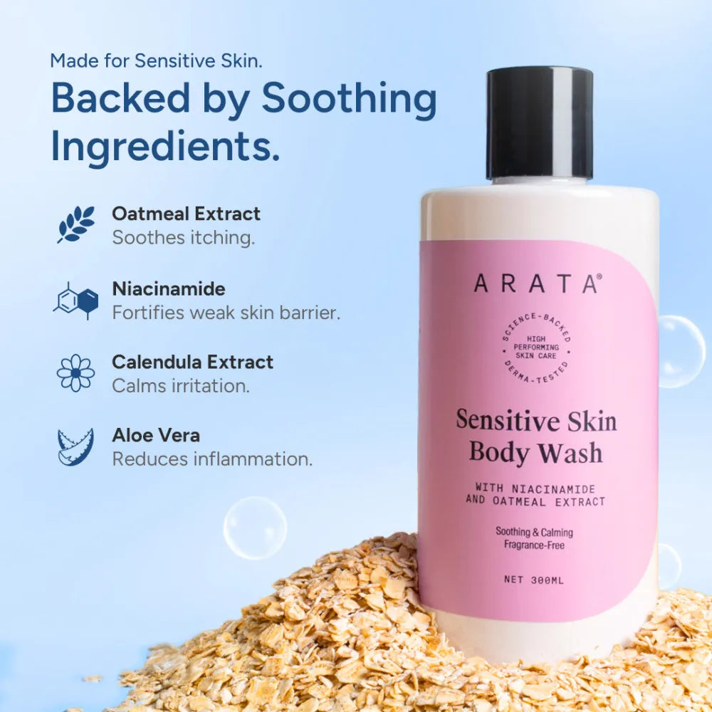 Sensitive Skin Body Wash with Niacinamide 300 ML