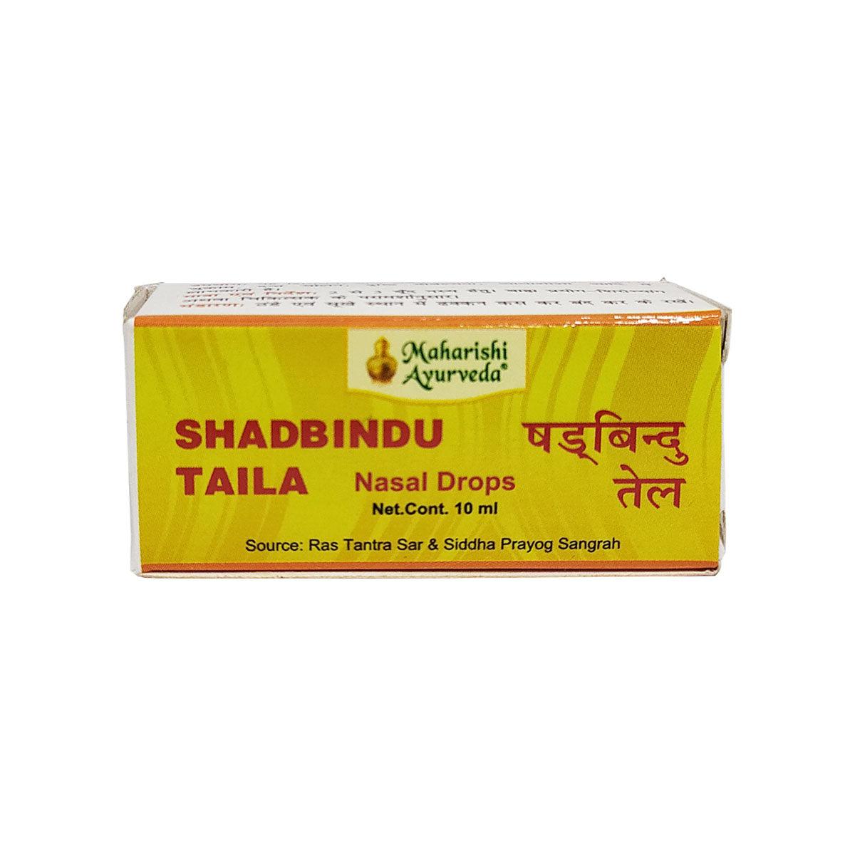 Shadbindu Oil - For Nasal Congestion & Headache Relief - 10ml Bottle