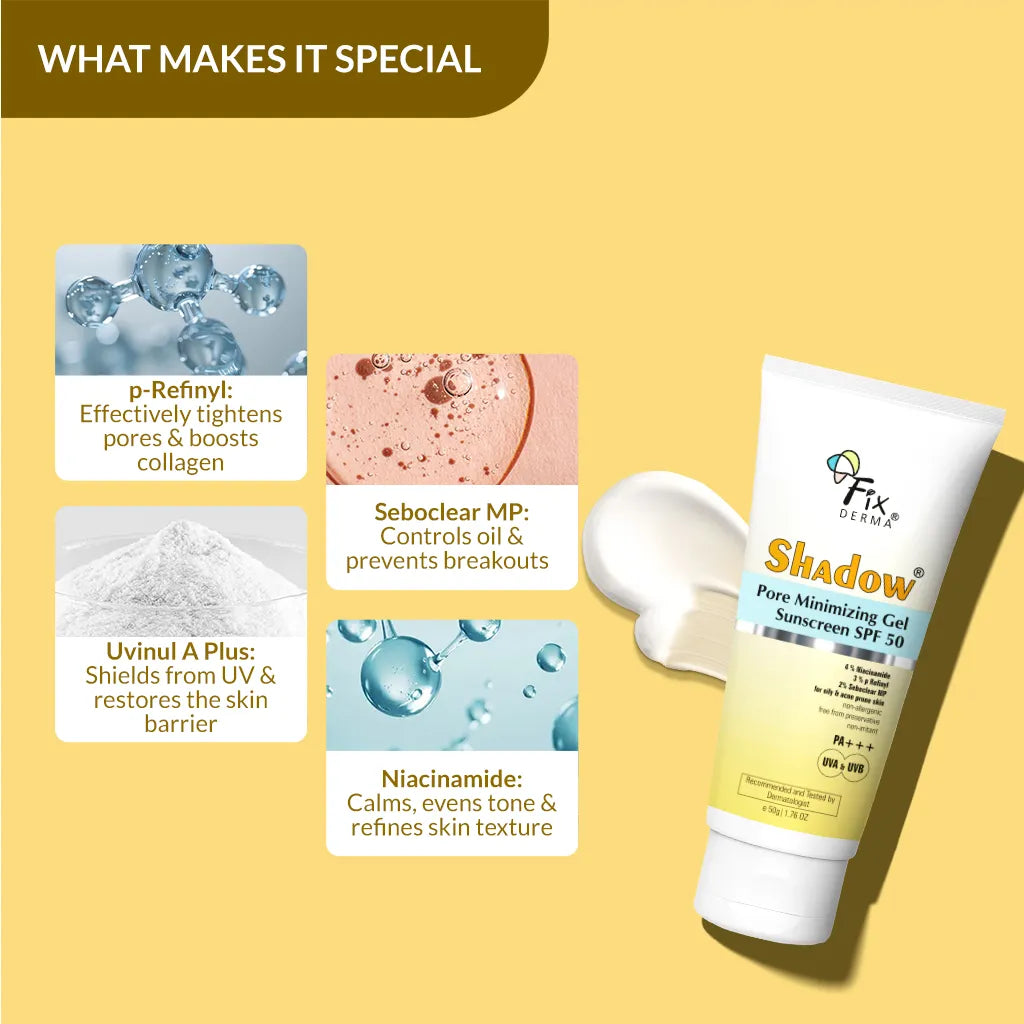 Shadow Pore Minimizing Gel Sunscreen SPF 50