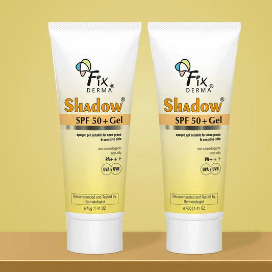 【Fixderma】 Shadow SPF 50+ Gel Sunscreen 40g Pack of 2｜シャドウ SPF50+ ジェルサンスクリーン 2個セット｜40gx2