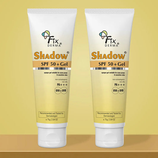 【Fixderma】 Shadow SPF 50+ Gel Sunscreen 75g Pack of 2｜シャドウ SPF50+ ジェルサンスクリーン 2個セット｜75gx2