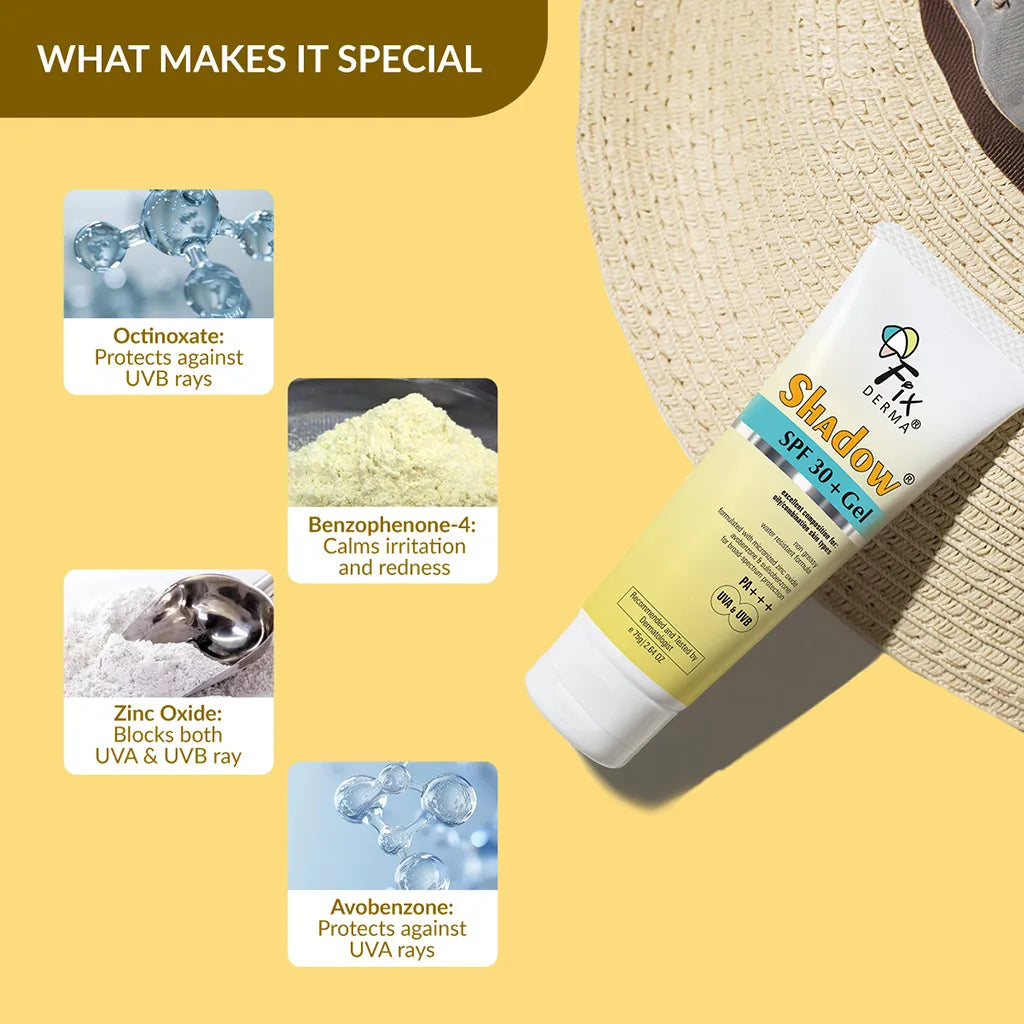 Shadow SPF 30+ Gel - 75g Pack of 2 75gx2