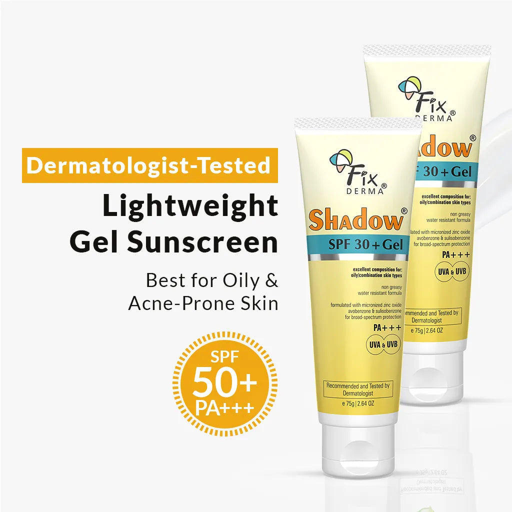 【Fixderma】 Shadow SPF 30+ Gel - 75g Pack of 2｜シャドウ SPF30+ ジェル 2個セット｜75gx2