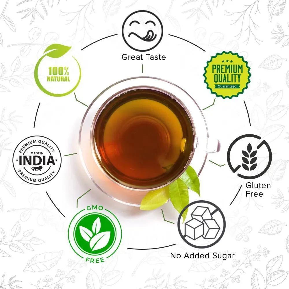 Shakti - Ayush Kadha Powder for Immunity Enriched with 18 Ayurvedic Herbs & Tea-Immunity Boosters for Adults & Kids - Instant Relief from Cold & Cough 100g
