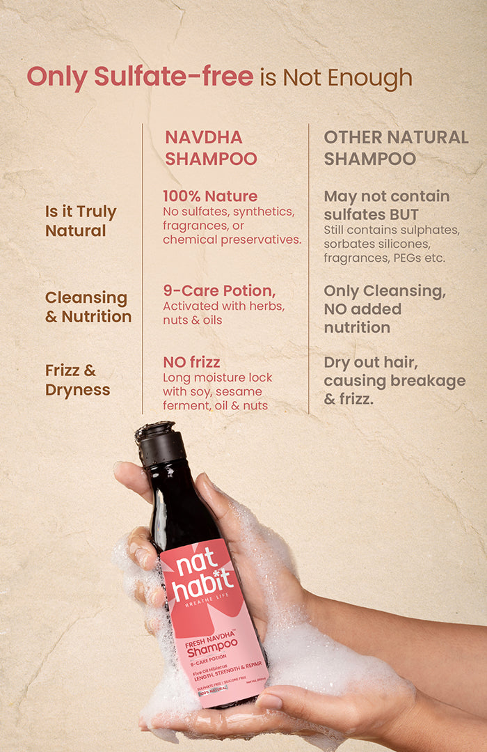 Five Oil Hibiscus Repair Navdha Shampoo Mini Pack 25ml × 1