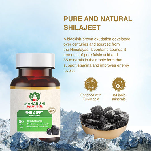 Maharishi Ayurveda Shilajit Tablets – Energy, Stamina & Immunity Support