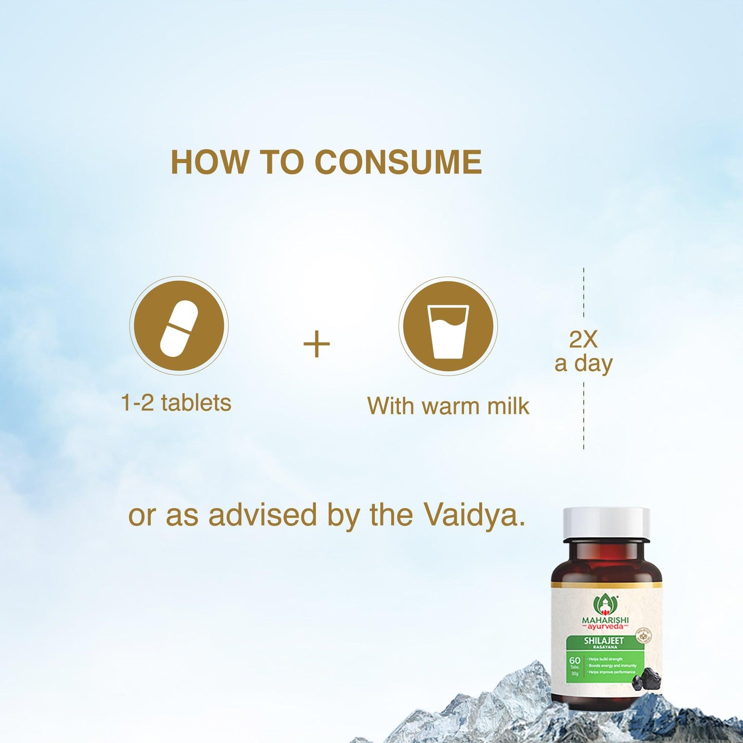 Maharishi Ayurveda Shilajit Tablets – Energy, Stamina & Immunity Support